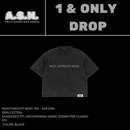 1 & Only Drop (Boxy Tee) - Pre Order