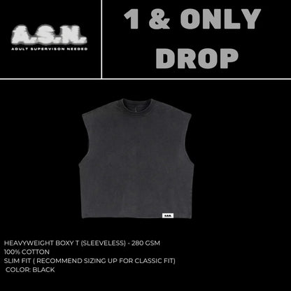 1 & Only Drop (Boxy Sleeveless Tee) - Preorder